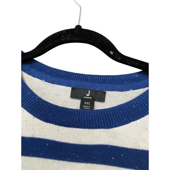 Jason Wu Sweater Women XXS Blue Stripes NWOT - Picture 3 of 4
